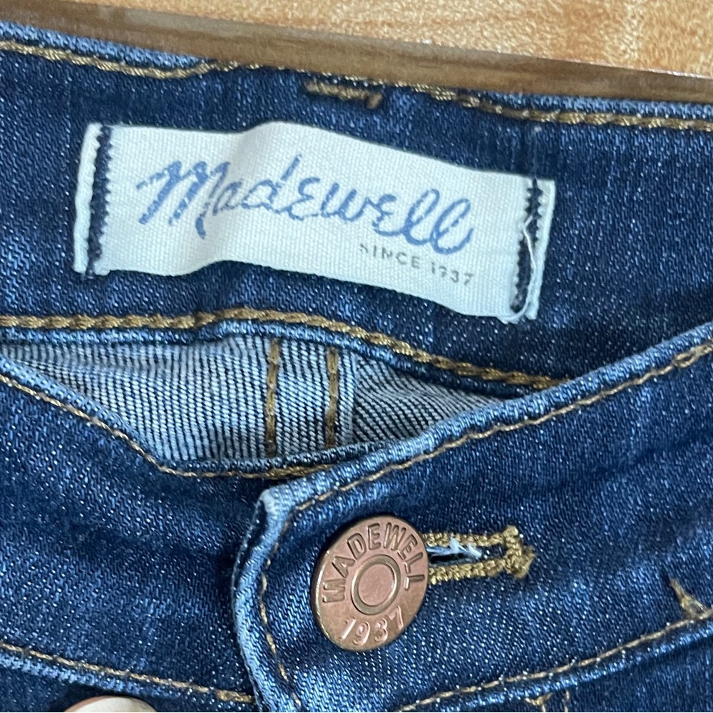Madewell Jeans Size 28 Blue Skinny Skinny Dark Wash Denim Bottoms - Picture 3 of 8